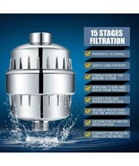 Shower Head Filter 15 Stage Chlorine Hard Water Softener Purifier Vitami... - £9.14 GBP