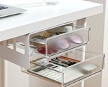 Under Desk Drawer Organizer Slide Out, Hidden Self- Adhesive Under Desk ... - £39.53 GBP