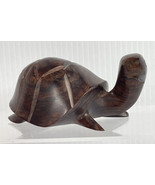 Wooden Tortoise Turtle Statue Hand Carved Sculpture Wood Decor Figurine ... - £9.28 GBP