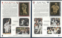 1998 Danbury Mint  MLB Mark McGwire and Sammy Sosa Breaking The Home Run... - $19.95