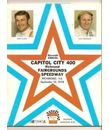 1978 Capital City 400 Program Darrell Waltrip win nascar - $1,383.83 MXN