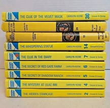 Lot Of 9 Vintage Nancy Drew Hardcover Books By Carolyn Keene - £17.48 GBP
