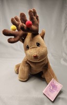 Precious Moments 1998 Tender Tails Plush Beanie Reindeer Enesco #381969 - £6.97 GBP