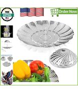 Versatile Stainless Steel Steamer Basket for Pots &amp; Pans - Compact &amp; Eas... - $280.06 MXN