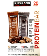 Kirkland Signature Protein Bar Variety Pack Chocolate &amp; Cream 20 Ct EXP ... - $34.14