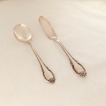 Remembrance Silver plated Butter Knife & Sugar Spoon Set 1847 Rogers Bros IS - £12.36 GBP