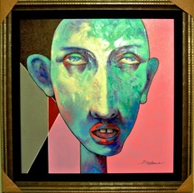 Berberyan (ARBE)-I Knew That-Framed ORIG.Painting/Canvas/Signed/COA List $6,150 - £2,055.06 GBP