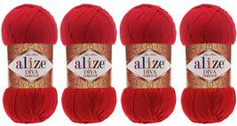 100% Microfiber Acrylic Stretch Yarn Alize Diva Stretch Thread Crochet Hand Knit - £23.25 GBP+