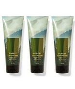 3 BATH &amp; BODY WORKS FOREST MEN&#39;S COLLECTION FOR MEN ULTRA SHEA BODY CREA... - £28.04 GBP