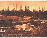 Lake and Conservatory Point Defiance Tacoma WA UNP Unused DB Postcard G3 - £3.85 GBP