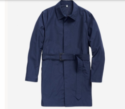 Bonobos XL Navy Blue Slim Fit Belted Trench Coat - £52.67 GBP