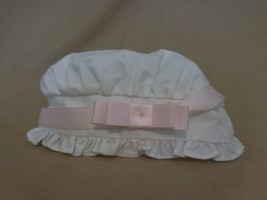 American Girl Elizabeth Night Cap Historical White with Pink ribbon - £17.32 GBP