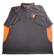 Majestic Baltimore Orioles Mens 6XL Polo Shirt O&#39;s Birdseye Logo Golf Baseball - £30.18 GBP