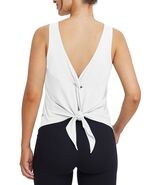 baleaf Women&#39;s White Sleeveless Workout Yoga Tank Top Loose Fit Size L - €3,98 EUR