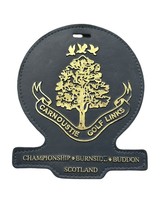 Vintage Rare Carnoustie Golf Club Leather Golf Bag Tag - Angus, Scotland - £23.32 GBP