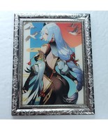 Shenhe Birds Waifu Anime Girl Trading Card SIlver Heavy Metal 3&quot; x 4&quot; - $397.62 MXN