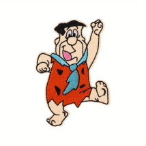 Embroidery Patch Sew or Iron-On Fabric Applique - New - Fred Flintstone - $8.99