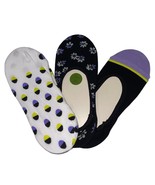 Kate Spade No Show Liner Socks Purple White 3 Pairs Polka Dot Floral Siz... - £14.73 GBP