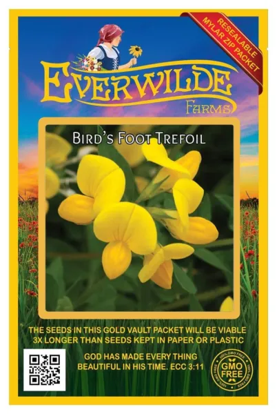 2000 Bird&#39;S Foot Trefoil Wildflower Seeds Farms Mylar Seed Packet Fresh Garden - £7.59 GBP