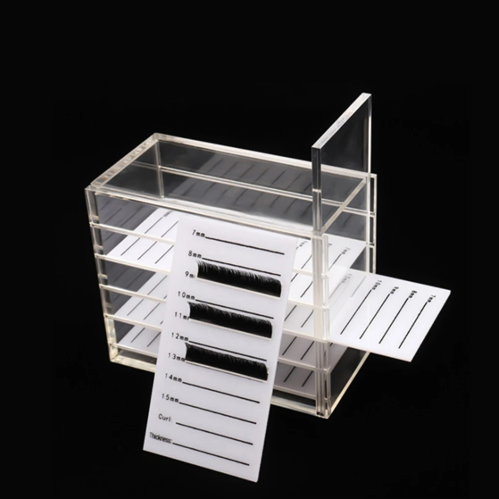 Orage box 5 layers acrylic lash pallet individual eyelash extension display pad crystal thumb200