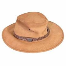 Australian Leather Hat Kakadu S Outback Bushcraft Safari Style Sun Protection - £31.47 GBP