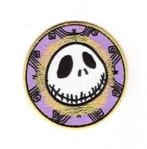 The Nightmare Before Christmas Jack Face w/ Spiders Embroidered Patch NEW UNUSED - $9.74
