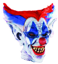 Forum Novelties Men&#39;s Outta Control Evil Clown Latex Mask with Hair, Multi, One  - £91.00 GBP