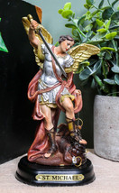 God&#39;s General Archangel Michael Slaying Satan Holy Religious Christian F... - $404.69 MXN