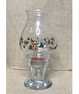 Rare Vintage Action Industries The Joy Of Christmas Hurricane Lamp Candl... - $24.75