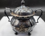Webster Wilcox International Silver Quadrupleplate Footed Pot Urn Bowl D... - $18.78