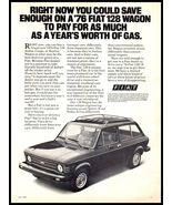 1977 Magazine Car Print Ad - 1976 Fiat 128 Wagon A6 - $69.74 MXN