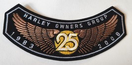 Harley Davidson Owners Group HOG 25th Anniversary 1983 - 2008 Rocker Pat... - £11.76 GBP