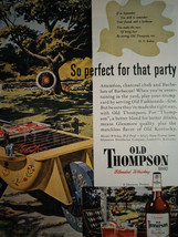 1946 Original Esquire Art WWII Era Ads Old Thompson Whiskey Foster Sportswear - £5.12 GBP