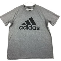 Adidas Ultimate Tee Tshirt Men’s Large Gray Short Sleeve Logo - £11.83 GBP