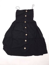 Ambiance Apparel Corset Black Front Faux Button Skirt Size S - £7.25 GBP