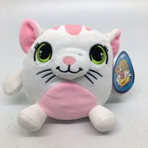 Peek-A-Boo Toys Rolly Pops Series 2 Marshmallow Cat Stuffed Animal 5&quot; - £6.89 GBP