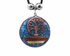 Mia Jewel Shop Copper Tree of Life Charm Tribal Metal Pattern Round Crushed Chip - £12.36 GBP