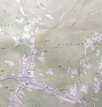 Map Dixfield Maine 198 Topographic Geological Survey 1:24000 27 x 22&quot; TOPO5 - £39.44 GBP