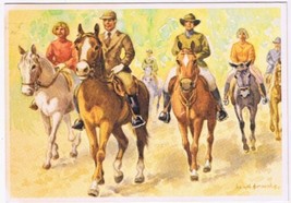 Postcard Animal Recreational Horse Riding - $2.88