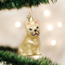 Old World Christmas French Bulldog Glass Christmas Ornament 12436 - £13.27 GBP