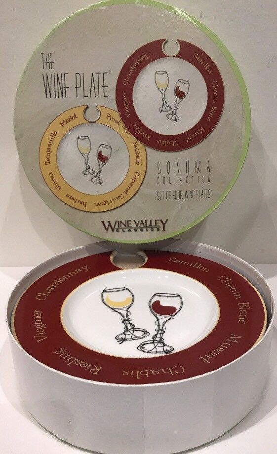 The Wine Plate Sonoma Collection Plates Set Of 4 - $39.59