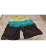 MENS SPEEDO MULTI-COLOR PATTERNED SWIM TRUNKS SIZE Small - $14.84