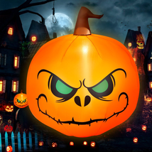 4 FT Halloween Inflatable Pumpkin Blow up Smiling Jack O Lantern Lawn Decoration - £39.10 GBP