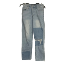 Hollister Women&#39;s Ultra High Rise Vintage Straight Patchwork Denim Jeans Size 0 - £32.89 GBP