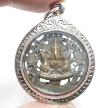 lord Ganesh ganapati vinayaka pendant amulet Ganesha hindu God of cross over obs - £36.87 GBP