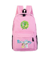 WM Rick And Morty Backpack Daypack Schoolbag Pink Bag Run - $32.95 CAD