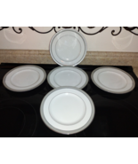 5pc MIKASA Platinum Crown Fine China 8.25” Salad Plate Set L3428 - £38.93 GBP