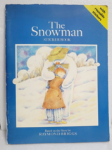 The Snowman STICKER BOOK Picture book Coloring book Cutting book Old Rare - $64.52