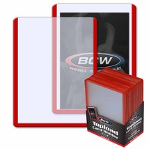 40 packs of 25 (1000) BCW 3&quot; x 4&quot; Red Border Topload Standard Sized Card... - $123.47