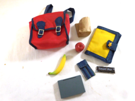 Pleasant Company American Girl Red School Bag, Pencils, Notebook, Lunch ... - $19.80
